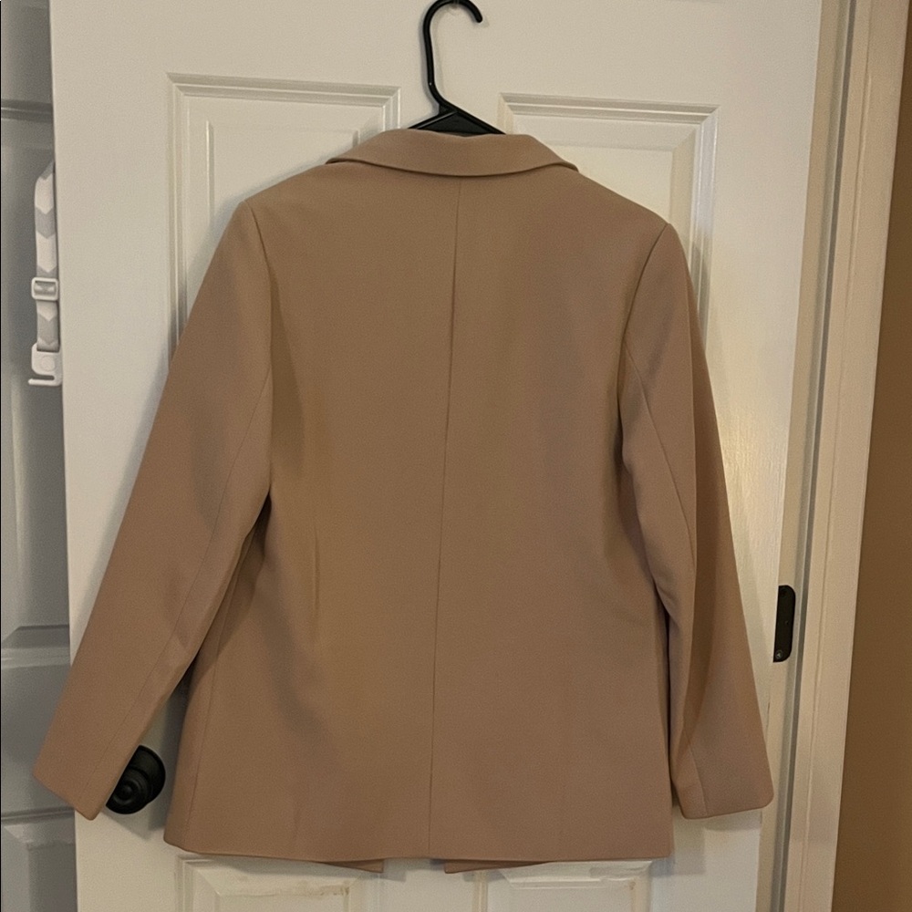 Beige Women's Blazer and Pants Set - Picture 3 of 6